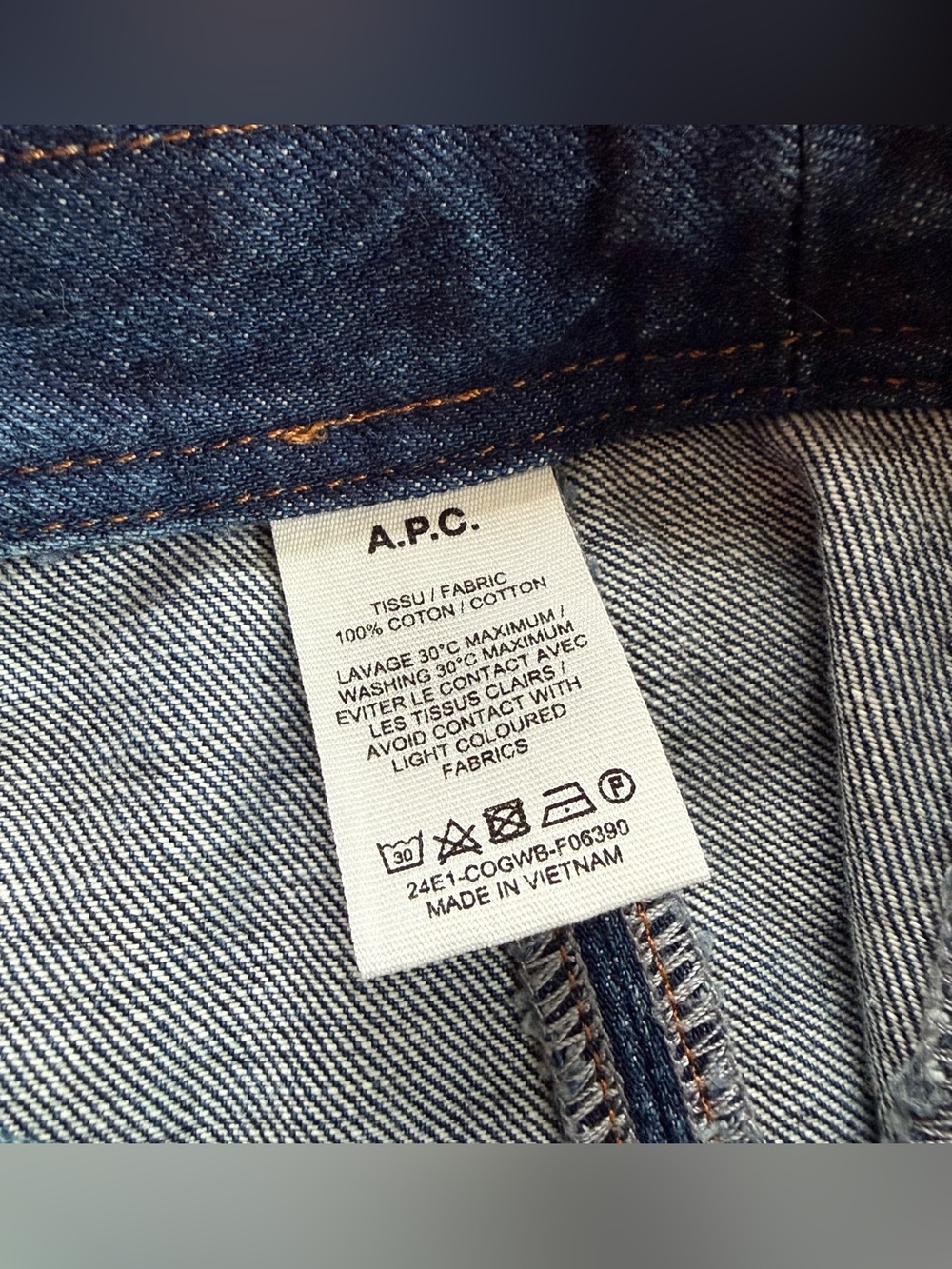 APC Denim snap-front miniskirt - size 34 - Picture 5 of 11